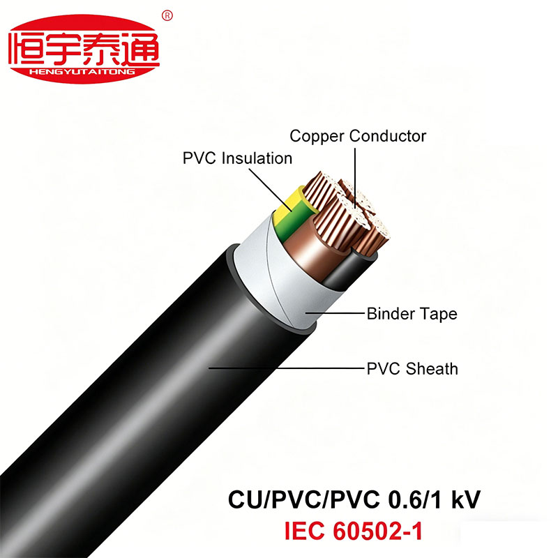 NYY Mababang boltahe na Copper Conductor PVC Insulated Power Cable