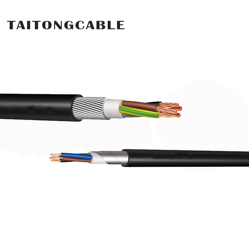 Custom Low Voltage Armored Copper Conductor XLPE Insulated PE Sheathed Power Cable