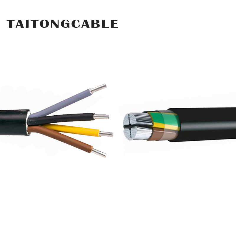 Custom Low Voltage Unarmoured Aluminum Conductor PVC Insulated PE Sheathed Power Cables