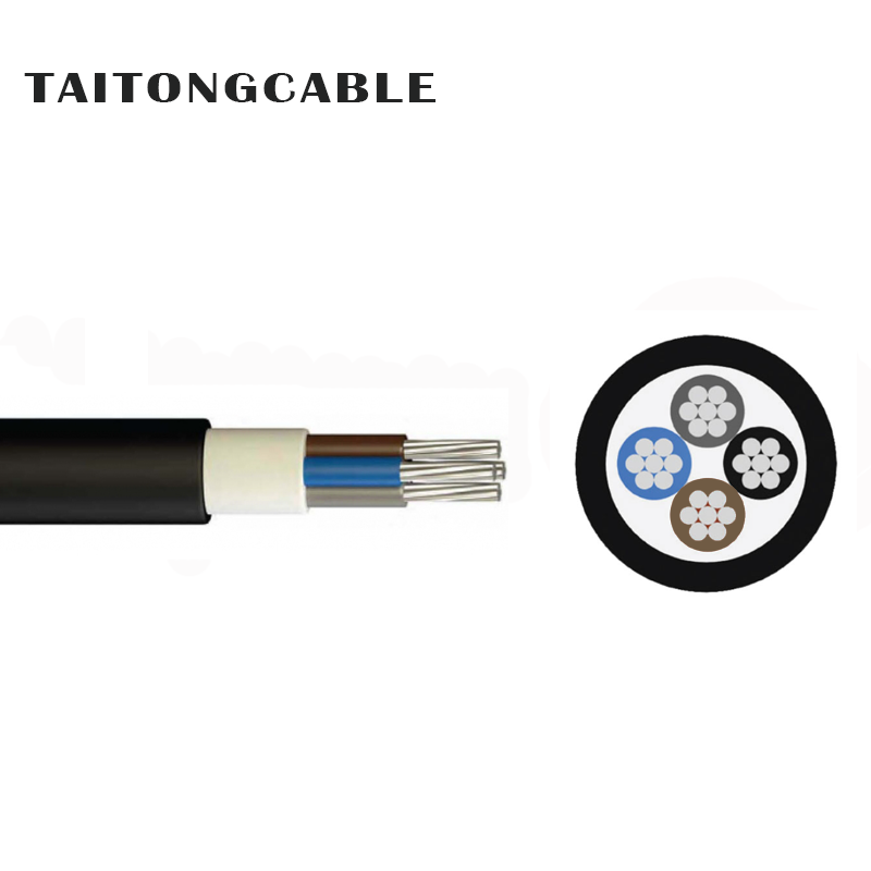 Mababang Boltahe 2-5-core Aluminum Conductor Unarmoured XLPE Insulated PVC Sheathed Power Cables