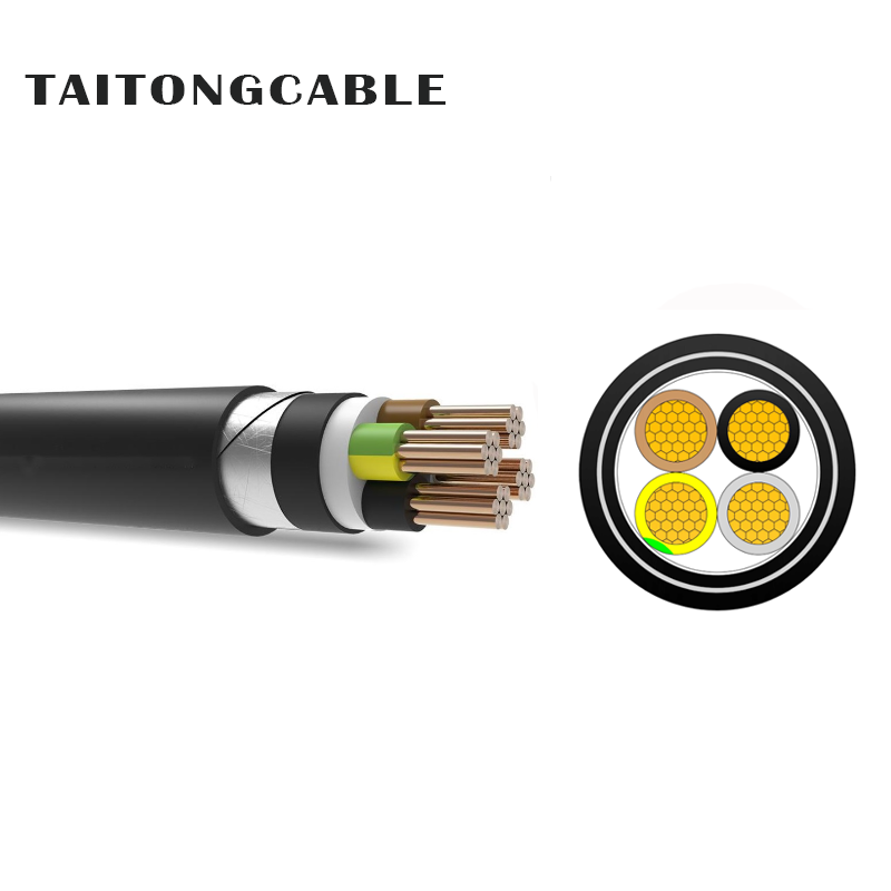 Mababang Boltahe 2-5-Core Copper Conductor STA-Armoured XLPE-Insulated PVC-Sheathed Power Cables