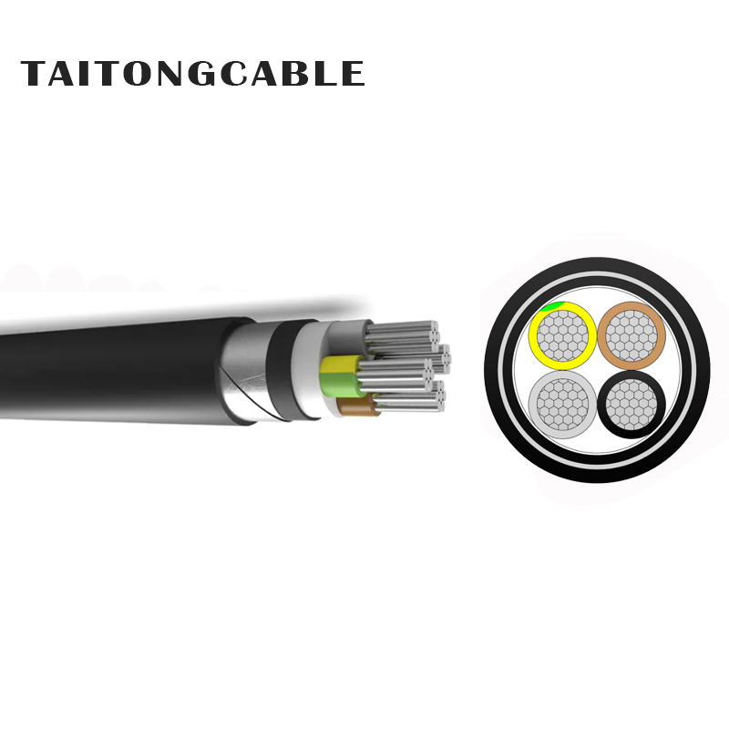 Mababang Boltahe 2-5-Core STA Armored Aluminum Conductor XLPE Insulated PVC Sheathed Power Cables