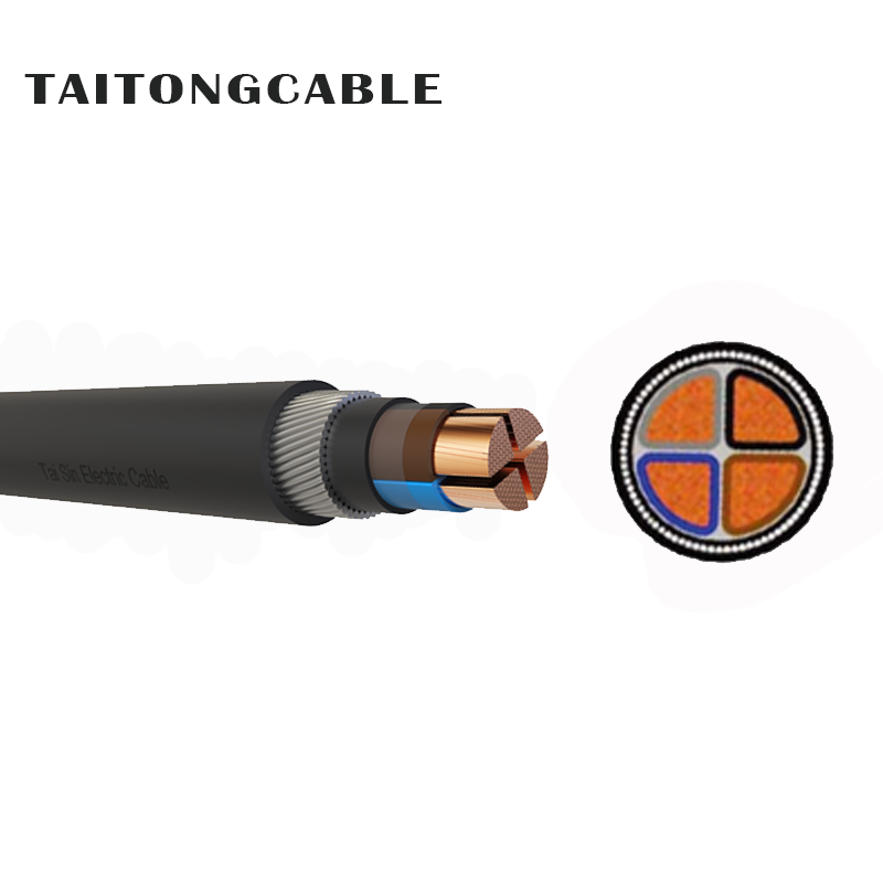 Mababang Boltahe 2-5-Core SWA Armored Copper Conductor PVC Insulated PE Sheathed Power Cables