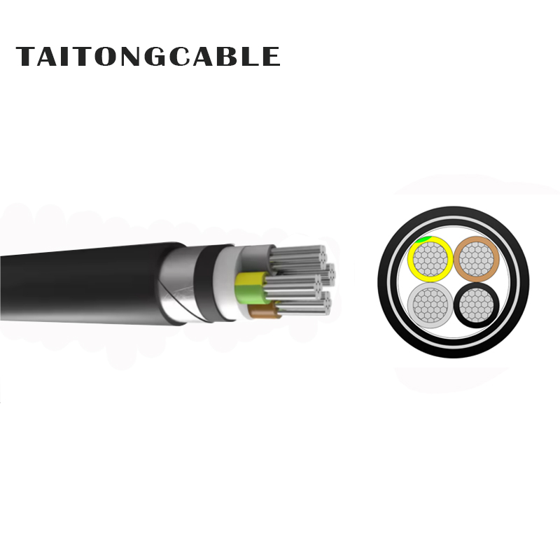 Mababang Boltahe 2-to-5-core STA Steel Tape Armored Aluminum PVC Insulated at Sheathed Power Cables