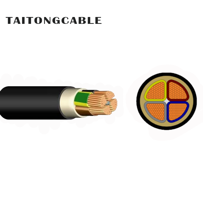 Mababang Boltahe na Walang Armoured 2-5-Core Copper PVC Insulated PE Sheath Power Cables