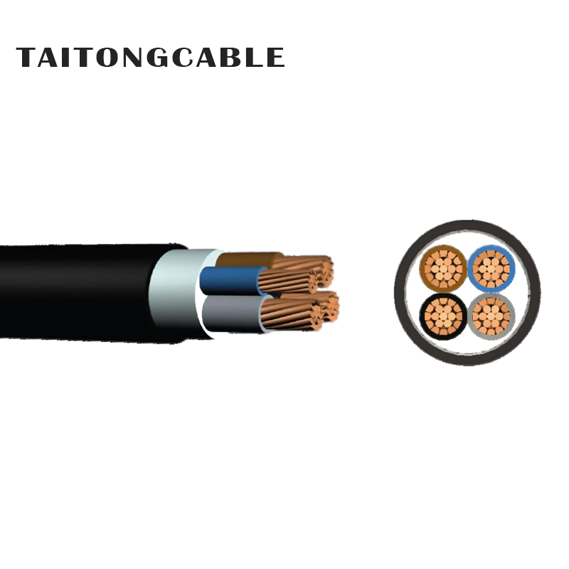 Mababang boltahe 2-5 core Copper conductor PVC insulated at sheathed power cables